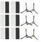 Kit de repuesto esencial para robot aspirador Silvercrest SSRA, con 6 filtros y 6 cepillos laterales para una limpieza eficaz