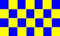 Flagge Fahne Karo gelb / blau 90x150cm