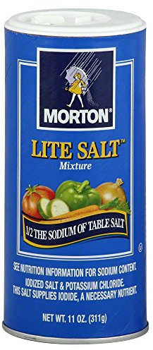 Morton Salt Lite Salt, Less Sodium, 11 oz (Pack of 1)