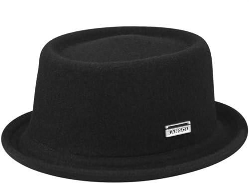 Kangol Unisex Pork Pie Hut Wool Mowbray, Gr. Large, Schwarz