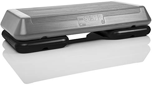 Freestyle STEP Unisex-Erwachsene The Step Original Aerobic Plattform-Schaltungsgröße, Silber/schwarz, Number of Risers-2