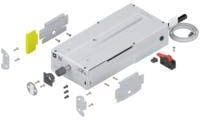 BLUM 4784397 SERVO-Drive Flex Kühl, Gefrier-und Geschirrspülgeräte, Set mit Antriebseinheit und Montagezubehör, Grau