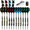 IgnatGames Dartpfeile mit Stahlspitze-Set, 12er Premium Darts (18–24g Messing-Barrels, Alu-Schäften), 32 Standard- & Slim GlideXPro Flights, Spitzer, Schraubenschlüssel & exquisites Etui