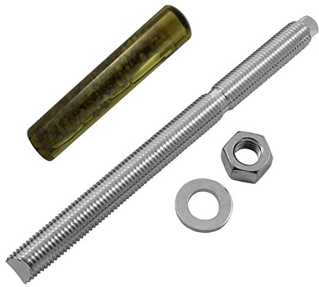Lumonic Ankerstange + Verbundankerpatrone M20 x 260 Edelstahl A4 I Zur Verwendung als Keilanker, Metalldübel, Bolzenanker, Blitzdübel I Für verschiede