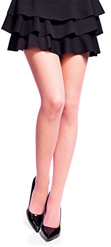 Romartex, collant a rete da donna rosa L