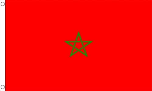 FlagSuperstore Marokko-Flagge, 1,5 x 0,9 m, 100% Polyester mit Ösen