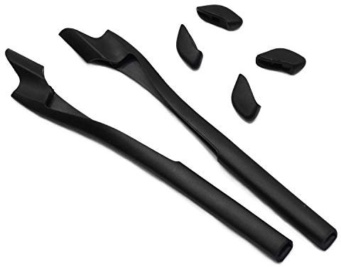 SOODASE Noir Kit caoutchouc silicone de rechange Pour Oakley Half Jacket 2.0 XL Des lunettes de soleil