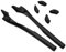 SOODASE Noir Kit caoutchouc silicone de rechange Pour Oakley Half Jacket 2.0 XL Des lunettes de soleil