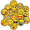 LANGING 20 Stück Emoji Expression Applizieren Aufnäher Bügelbild Flicken Patches Zum für T Shirt