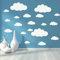 Cloud Wall Stickers, Big Clouds Wallpaper, Murals Vinyl Art Design Wall Decor 4-10 inch for Teen Kids Bedroom Playroom Home Decoration Wallpaper (White)
