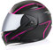 LHBM Motorradhelm Klapphelme Integralhelm,ECE-Zertifiziert mit Doppelvisier Sonnenblende Klapphelm Motorradhelm Integralhelm Outdoor Schutzhelm für Erwachsene Damen Herren D,XS=53~54cm