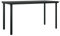 vidaXL Garten Esstisch Gartentisch Terrassentisch Balkontisch Gartenmöbel Outdoor Tisch Glastisch Außentisch Schwarz 140x70x74cm Stahl Glas