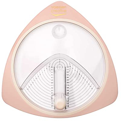 Vaessen Creative Taglierina circolare, cerchi con un diametro di 2,5 – 15 cm, rosa, per tagliare carta, cartoncino, foto, gomma espansa, cartone e molto altro ancora, taglia unica