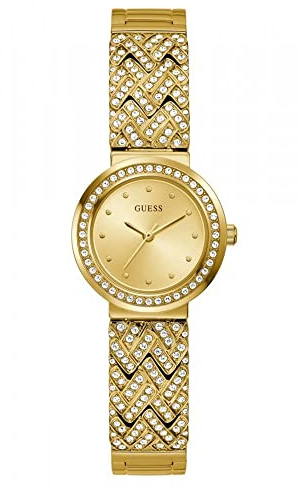 Guess US Women's Gold-Tone Analog Watch