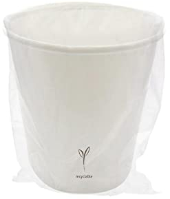 Generico 100 Bicchiere in cartoncino incartato singolarmente per hotel b&b 200 ml.