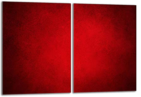 DarHaus Plaque de protection universelle pour plaque de cuisson 2x40x52cm Pour plaques de cuisson Protection contre les éclaboussures Planche découper en verre trempé Décoration, Rouge