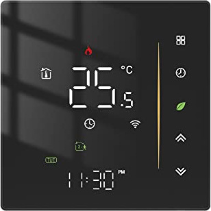 Irfora ZigBee Digitalanzeige Intelligenter Temperaturregler Multifunktionaler Wasser-/Elektro-Fußbodenheizung Wasser-/Gasboiler-Thermostat Kompatibel mit und Assistant