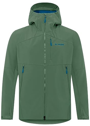 VAUDE Herren Shoftshelljacke Roccia Softshell Jacket II, 100% winddicht, atmungsaktiv, wasserabweisend, woodland uni, S
