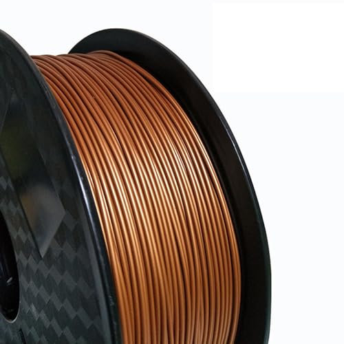 3D-Drucker-Filament 1,75 Mm 1 Kg Spule Filament-3d-druckmaterialien Pla + Metallpulver-Filament Maßgenauigkeit +/- 0,02 Mm Kein Verheddern Passend Für Die Meisten FDM-3D-Drucker ,One Size, Copper
