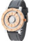 EUTOUR Uhren Herren Herrenuhr Magnet Uhr kein Glas Kugellager Quarz Armbanduhr für Männer mit SilikonarmbandGrau-40mm