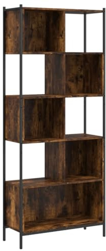 vidaXL Bücherregal Räuchereiche 72x28x172 cm Holzwerkstoff