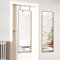 Koonmi Miroir de porte complet, 41 x 127 cm, avec 2 crochets de suspension réglables en hauteur au-dessus de la porte, miroir suspendu avec cadre en alliage d'aluminium, pour garde-robe et chambre à
