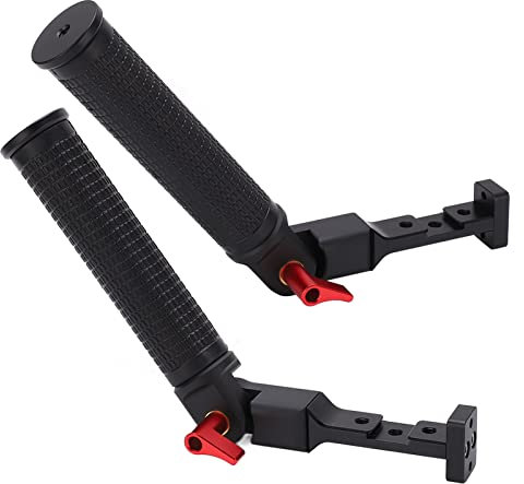 Gimbal Dual Hand Grip para RSC2 RS2, Gimbal Dual Grip Desmontable con Orificio para Tornillo de 1/4 de Pulgada y Soporte para Zapata Fría, Estabilizador de Mano para Cámara RSC2
