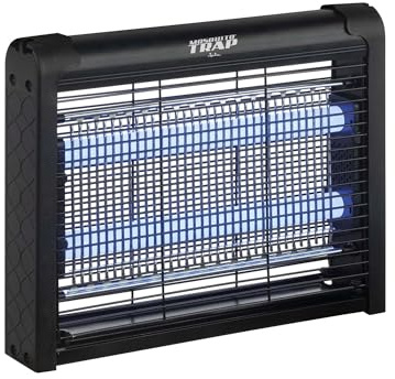 Jata MOST3544 - Antimosquitos Eléctrico UV con Descarga, Mata Insectos Interior 40 m², 2 Lámparas Ultravioleta, Bandeja Extraíble, Bajo Consumo, Colgable o Sobremesa