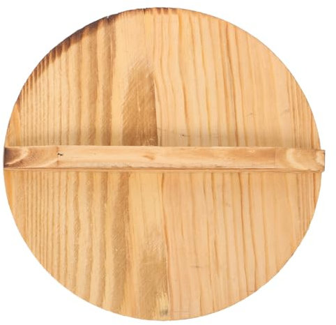 IMIKEYA Holz-Wok-Deckel Runder Naturholz-Universaldeckel Für Topf Pfanne Bratpfanne Kochgeschirr Bratpfannenabdeckung Ersatzdeckel Spritzdeckel Tellerabdeckung Für Kochtopf 14 Cm