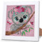 OSLEY Diamond Painting Kinder Set, 5D DIY Cartoon Diamant Painting Bilder, 15x15cm Leinwand und mit 18x18cm Bilderrahmen für Kinder und Mädchen, Erwachsene geeignet