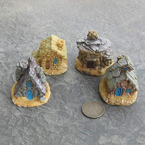 Seeds Germination Seeds : A-1: 4Pcs Resin House for Bonsai/Miniature Garden/Terrariums (Very Small) Pj330: Only seeds