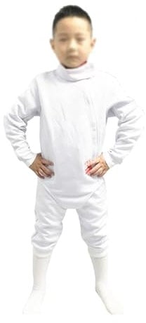 WRYSQBHJYB 3-teilige Fechtuniform, Fechtanzug, Weste/Hose/Jacke, Fechtausrüstung für Rechtshändige Fechtsportler, 350N(60#)
