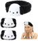 Serre-tête avec oreilles de chien et bracelets de spa kawaii pour femmes et filles - Accessoires de lavage du visage pour femmes et filles (noir)