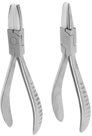 BEBEMOKO 2pièces Pince De Réparation Pour Lunettes Avec Plaquettes Nez Outil Polyvalent Pour Ajustement Et Entretien Des Montures De Inoxydable