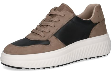 Caprice Damen Sneaker flach aus Leder Plateau
