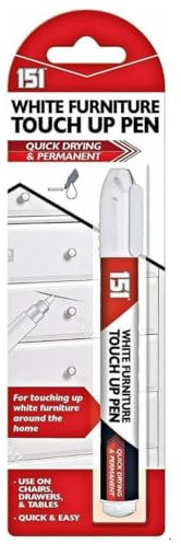 SOTL® White Furniture Touch Up Pen Repair Scratches & Dents on Wooden Surfaces, Cabinets, Walls & More Easy-to-Use Wood Paint Marker Quick Dry, Long-Lasting Finish
