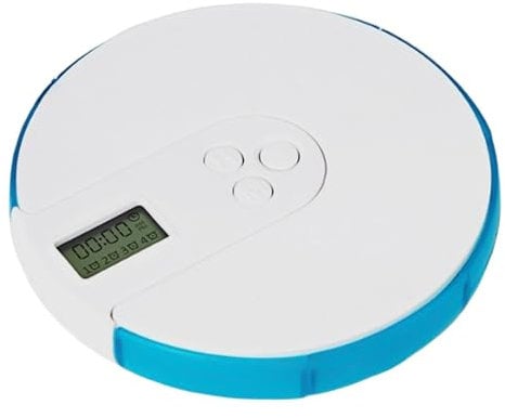 Automatic pill box with 4 alarms per day, automatic pill dispenser, sturdy lockable lid, indispensable for Alzheimer's dementia and the elderly, medication dispenser with alarm