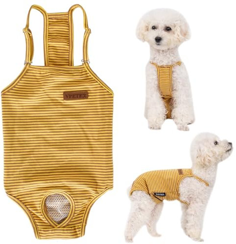 Hundewindeln Wiederverwendbar für Hündinnen – Waschbare Damenbinden Höschen – Anti-Rüden Schutzhose & Sicherheitshöschen für Hündinnen – Verstellbare Öko-Windelhose (M)