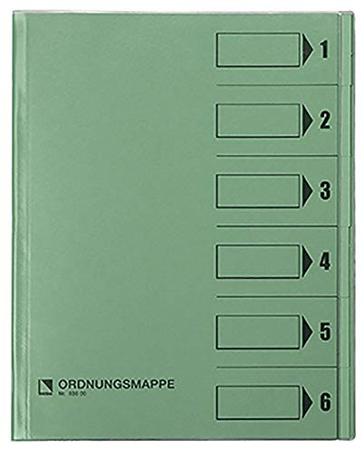 Bene 83600GN Ordnungsmappe mit Schutzumschlag, grün