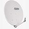 Fuba DAA 110 G grau Aluminium Satellitenschüssel 110x99 cm - Sat-Antenne/Sat-Spiegel, stabiler Tragarm mit Kabeldurchführung, LNB-Halterung aus Alu Druckguss
