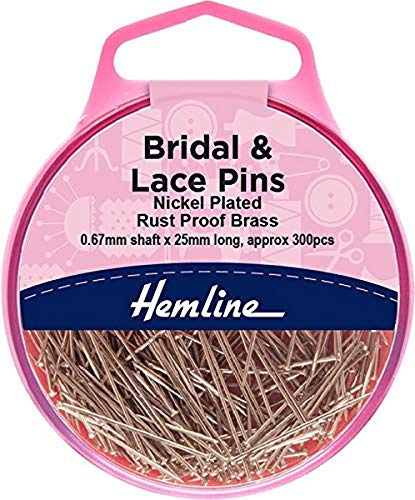 Hemline Dressmakers Bridal and Lace Pins 25mm, pk of 25g