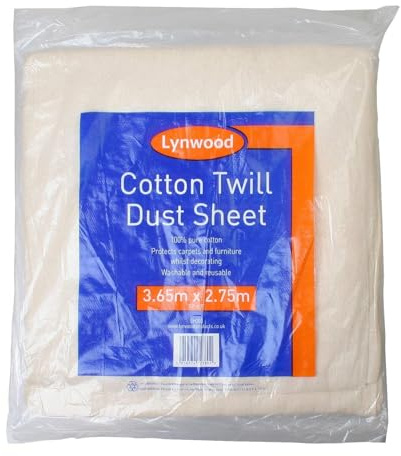 Decorating Dust Sheet, 12ft x 9ft, 100% Cotton Twill by Lynwood sh200