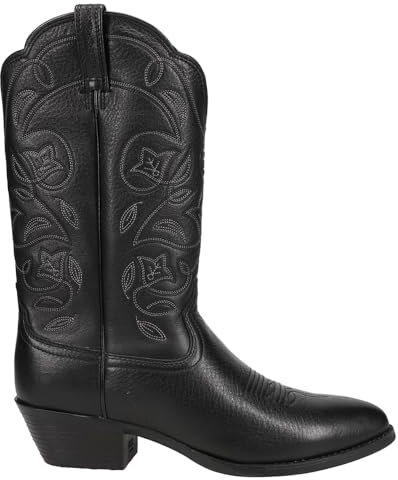 ARIAT Women's Heritage Western Boot Round Toe Black 9 1/2 W US