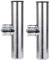 Nuzamas, 2 portacanne da pesca con staffa di montaggio a morsetto in acciaio inox per fissaggio su aste, dimensioni da 2,2 cm a 2,5 cm, da 22 mm a 26 mm, per barca