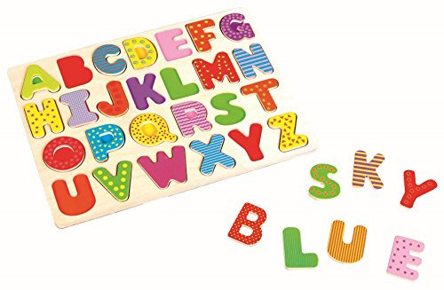 Lelin Holz Puzzle Rahmenpuzzle Buchstaben