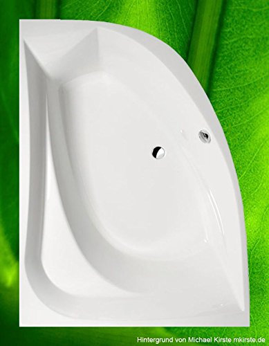 Bath Tub Tanya Left 160 x 120 – 120 x 160 cm Acrylic Space-Saving Bathtub Deep Large