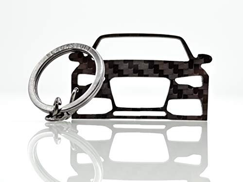 BlackStuff Porte-Clés En Fibre De Carbone Compatible Avec A5 S5 RS5 2011-2016 8T Voiture
