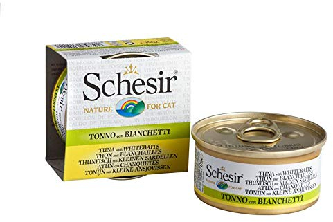 Schesir Cat Thunfisch & Sardellen in Brühe | 24x 70g Katzenfutter