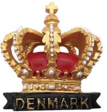 3D Dänemark Crown Kühlschrankmagnet Tourist Travel Souvenirs Handgemachte Harz Handwerk Magnetics Home Küche Dekoration Sammlung Geschenk