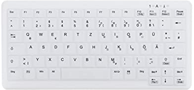 Active Key AK-C4110 Desinfizierbare Tastatur im Notebook-Design (Kabelgebunden, vollversiegelt, IP68)